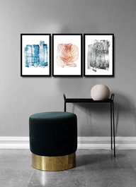 Wallity Cuadro Decorativo Enmarcado en MDF (3 Piezas)